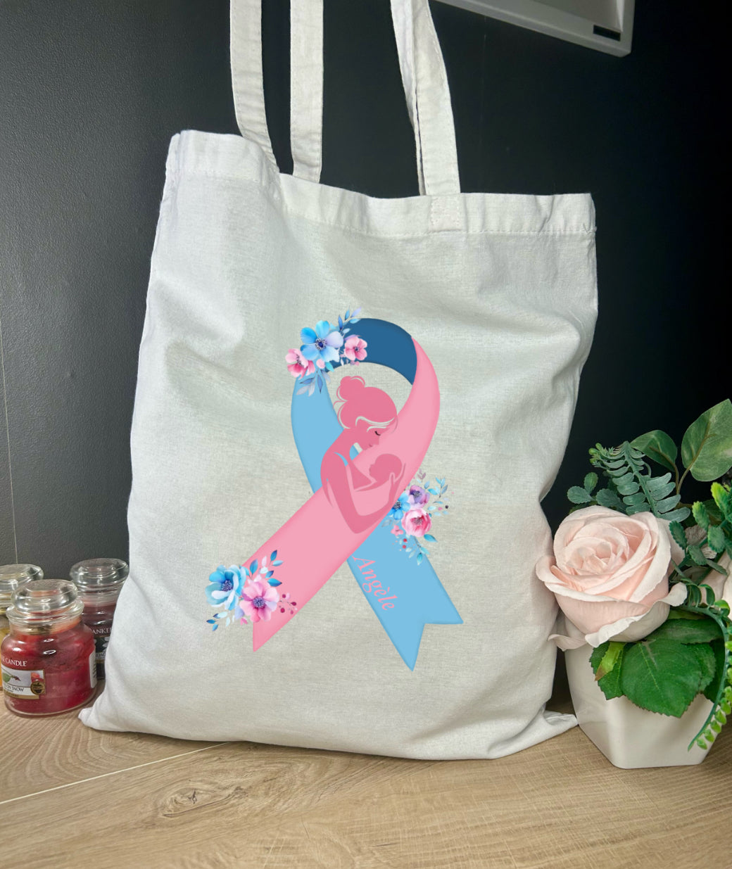 Tote bag deuil périnatal à personnaliser